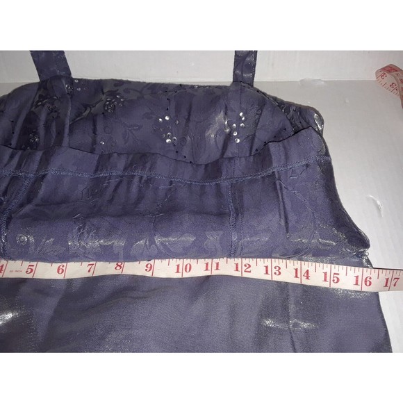 Davids Bridal-Formal Dress-Size 12-Two Piece Dress/Open Blazer-Shiny Grey-Beaded - Picture 6 of 10